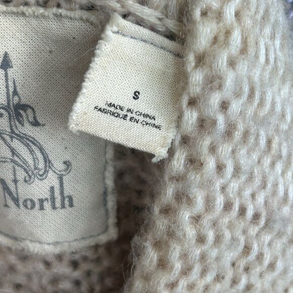 Anthropologie Cardigan Sweater Size Small Wool Alpaca Knit Angel Of The North - Picture 7 of 9